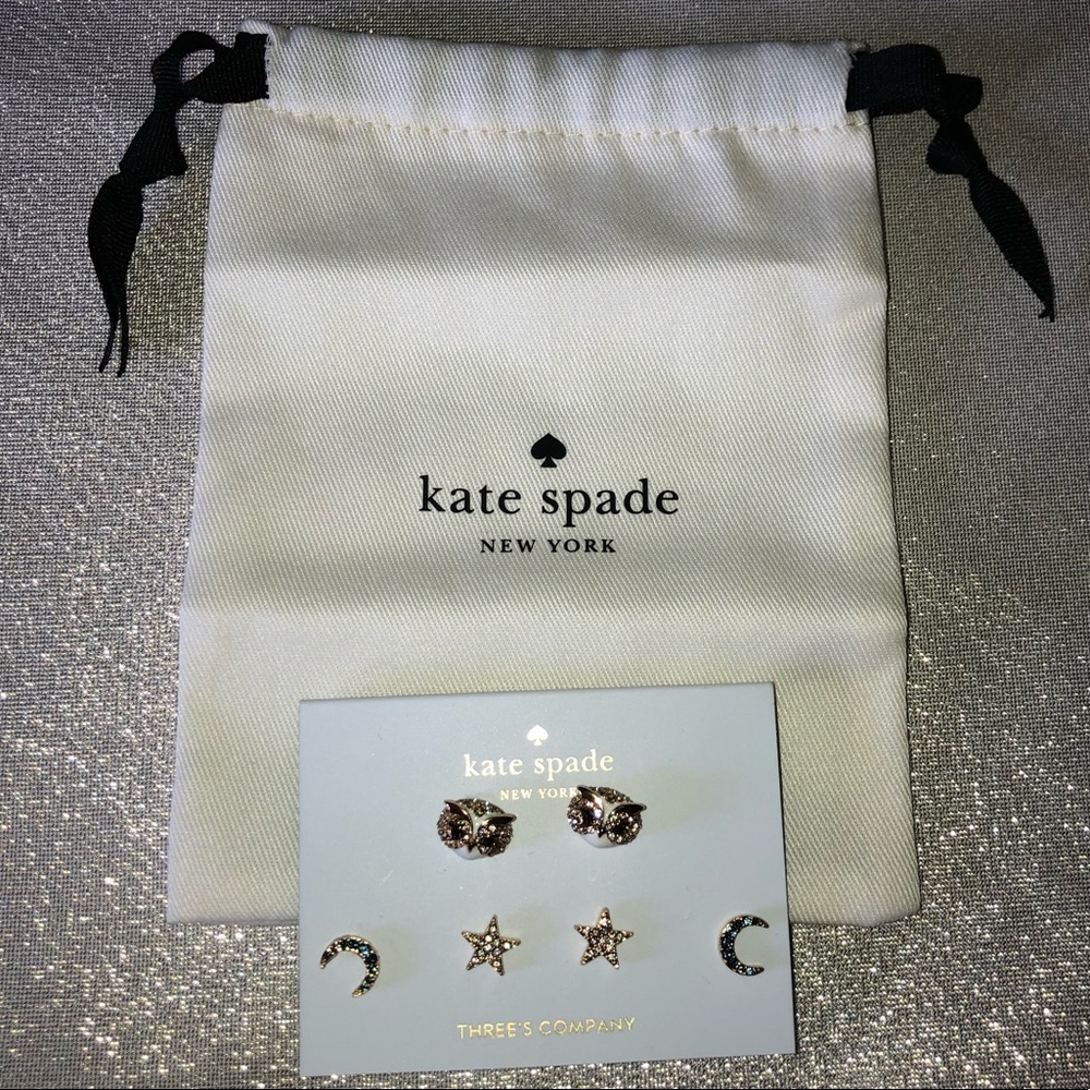 kate spade earrings ♠️ Three’s Company